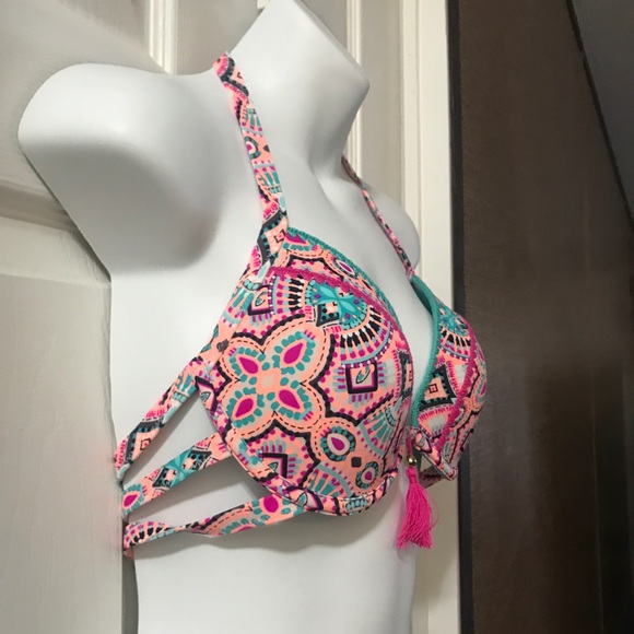 NWT Shade & Shore Strappy Side Bikini Top - Picture 5 of 8
